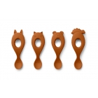 Lot de 4 cuillères bébé Mustard