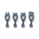 Lot de 4 cuillères bébé Blue Wave