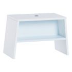 Tabouret blanc et bleu - Collection Tuli