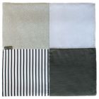 Tapis de parc 100x100 cm Tapidou Mosaïque Gris Blanc