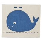 Tapis de chambre rectangulaire Blue Baleine