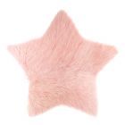 Tapis enfant 90 x 95 cm  fourrure étoile rose