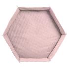 Tapis de parc bébé hexagonal Roba Style rose/mauve