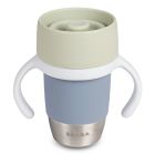 Tasse d’apprentissage 360° en inox Click and Drink 240 ml Galet