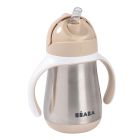 Tasse à paille bébé inox 250 ml Argile