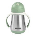 Tasse paille inox 250 ml Vert sauge