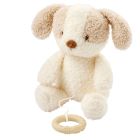 Peluche musical Teddy Bouclette chien écru