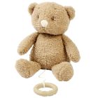 Peluche musical Teddy Bouclette ours caramel