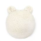 Coussin Cœur Bouclette Mouton avec poche