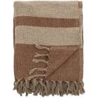 Plaid en coton Temi Marron 160x130 cm