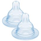 Lot de 2 tétines silicone débit 0