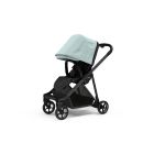Poussette Shine Alaska blue on Black