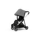 Poussette Shine Grey melange on Aluminium