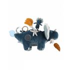 Peluche d'activités tricératops Ops bleu 40 cm