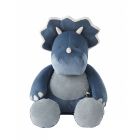 Peluche géante tricératops  Ops bleu 80 cm