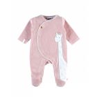 Pyjama bébé en velours Tiga rose - 18 mois