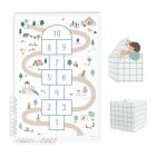 Tapis de jeu réversible  2 en 1 EEVAA Marelle