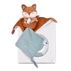 Doudou attache sucette 20 cm Timo le renard