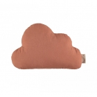 Coussin nuage coton bio toffee