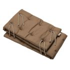 Tour de lit Linea/Luna en coton BIO. Mocca