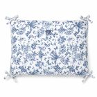 Tour de lit 40 x 184 cm réversible imprimé Toile de Jouy bleu