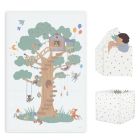 Tapis de jeu réversible  2 en 1 EEVAA Maison en bois