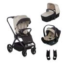Poussette trio Stratos avec nacelle Stratos et coque travel carrier Be Rock