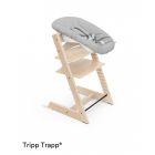 Pack chaise haute Tripp Trapp Hêtre Natural + Newborn Set Gris