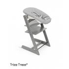 Pack chaise haute Tripp Trapp Hêtre Storm Grey + Newborn Set Gris