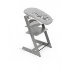 Pack chaise haute Tripp Trapp Hêtre Storm Grey + Newborn Set Gris