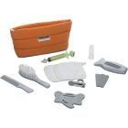 Trousse de soin plumea ocre avec 9 accessoires