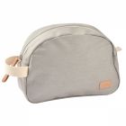 Trousse de toilette canvas gris perle