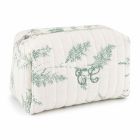 Trousse de toilette bébé imprimée Feuillage Vert