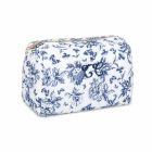 Trousse de toilette bébé imprimée Toile de Jouy Bleu