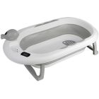 Baignoire bébé pliable avec Thermomètre Grise