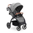 Poussette 4 roues Uptown Black Melange Grey
