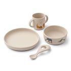 Coffret repas bébé silicone Vivi All together Sandy