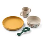 Coffret repas bébé silicone Vivi Around the world Sandy