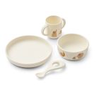 Coffret repas bébé silicone Vivi Éléphant Crème de la crème