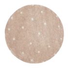 Tapis rond Ø 140 cm Pois Rose