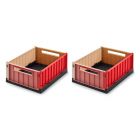 Lot de 2 boîtes de rangement Weston taille S Multi Mix