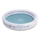 Piscine bébé Ø 100 cm Terrazzo blanc 2 anneaux