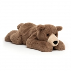 Peluche Ours Woody Lying - 20 cm
