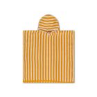 Poncho de plage rayures jaunes 65x65 cm