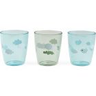 Yummy mini verre lot de 3 Happy clouds Vert