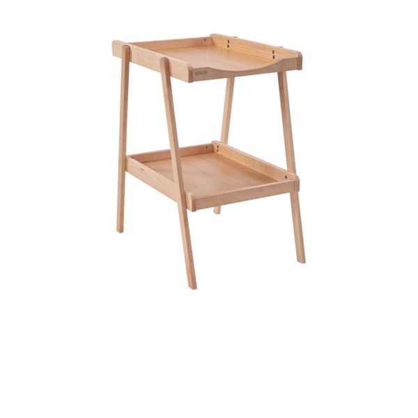 Table à langer avec 2 plateaux Léna Vernis naturel