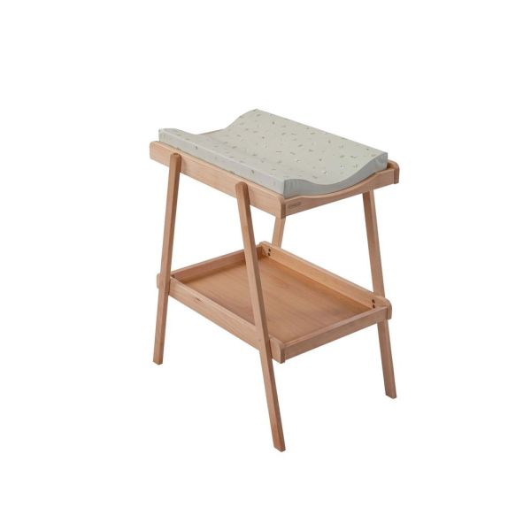 Table à langer avec 2 plateaux Léna Vernis naturel