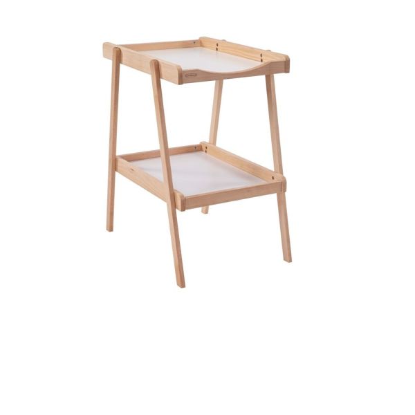 Table à langer avec 2 plateaux Léna Hybride blanc