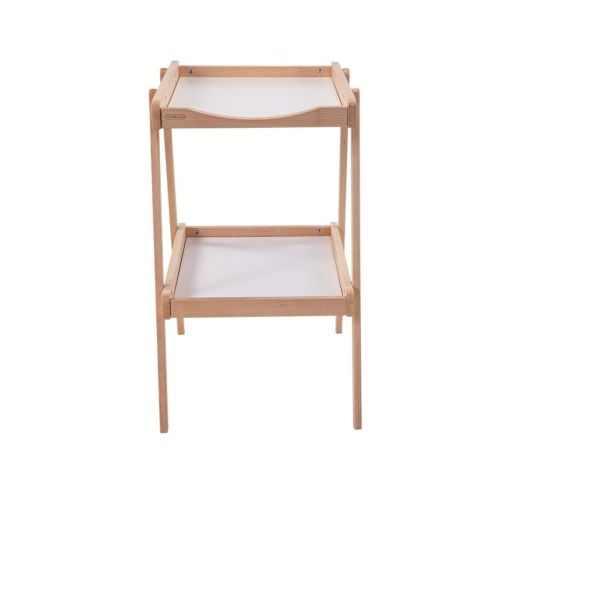 Table à langer avec 2 plateaux Léna Hybride blanc