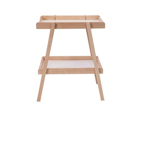 Table à langer avec 2 plateaux Léna Hybride blanc